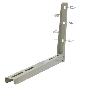 Appli Parts APAB-2100 Mini Split Wall Mounting Bracket, Heavy Duty Condenser Support up to 220 lbs, Universal for Outdoor Unit from 5,000 to 36,000 BTU with Installation Kit
