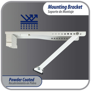 Appli Parts Window air conditioner bracket for Units Up To 85 lbs heavy duty powder coated finish mount for extra durability with installation hardware included and  mounting parts APAB-2038