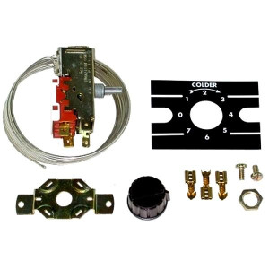 Appli Parts APRT-1127 Refrigeration Thermostat, Cold Cut-In +5.5 C, Cold Cut-Out +1.5 C, Warm Cut-In +12.5 C, Capillary Tube 1200mm replaces K50P-1127