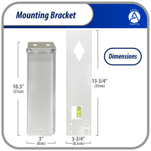 Appli Parts Window air conditioner bracket for Units Up To 77 lbs heavy duty powder coated finish mount for extra durability with installation hardware included and  mounting parts APAB-2038