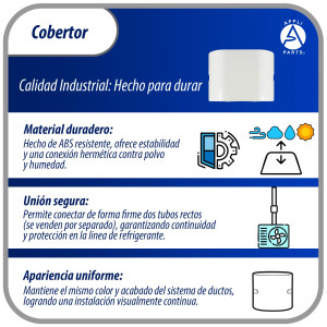 Appli Parts APLC-C110 Cobertor para Lineas de Aire Acondicionado Acople 100mm
