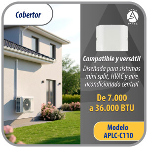 Appli Parts APLC-C110 Cobertor para Lineas de Aire Acondicionado Acople 100mm