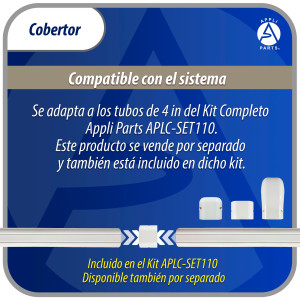 Appli Parts APLC-C110 Cobertor para Lineas de Aire Acondicionado Acople 100mm