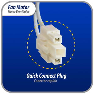 Appli Parts APFM-4680 13 W Motor Ventilador, 110 V, 50/60 Hz, 0.25 A, 3000 rpm, Rotacion CCWSE remplazo Universal para Condensadores NUV-4680, 4680JB1026C y otros numeros originales