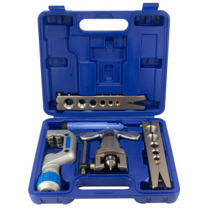 Appli Parts APT-FT809 Flaring Tool, Tube Cutter, Deburring Reamer tool Kit for 1/4, 5/16, 3/8, 1/2, 5/8, 3/4 in Tube for Copper, Aluminum, Steel, PVC and other soft metal pipe 