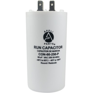 Appli Parts Condensador Capacitor de Marcha 60 Mfd uF (microfaradios) 250VAC CBB60 Cuerpo plastico para bombas de agua y otras aplicaciones Redondo UL E476928 10.8 cm Alto 5 cm Ancho CON-60-250-P Appli Parts Condensador Capacitor de Marcha 60 Mfd uF (microfaradios) 250VAC CBB60 Cuerpo plastico para bombas de agua y otras aplicaciones Redondo UL E476928 10.8 cm Alto 5 cm Ancho CON-60-250-P