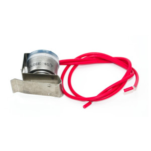 Appli Parts APBT-L60C Bimetal Thermostat 2 Wire, Open 60 F and Close 40 F, With Clip, red and red colored wires, Reference BIM-60 / Thermodisc