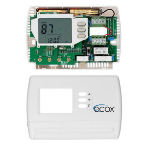 ecox Single Stage Thermostat, Non-Programmable, Cooling and Heating, 24 Volts or Battery Operated TEDIBNXXSV1