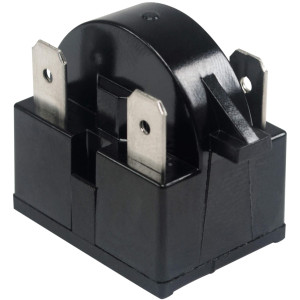 Appli Parts APSR-4002P Interruptor de rele para mini nevera de 3 pines, 4,7 Ohmnios, 110V, rele de arranque PTC universal, repuesto para multiples marcas de refrigeradores, enfriadores de vino