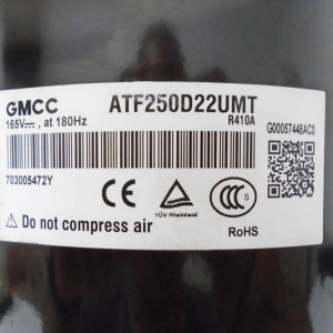 GMCC Compresor Rotativo Inverter ATF250D22UMT R-410a 11103020000319
Sirve  EIVCU036CXXB EIHCU036CXXB EDEM036H18B EDEM030H18B Midea MCHS30PSH2 MCHS36PSH2 MCHSU36CSH2 MOD3030HFN1MR0W MOD3036HFN1MP0W PIAW36180B 700808 DLCSRAH36AAK Carrier Lennox LIHP036000M4 GMCC Compresor Rotativo Inverter ATF250D22UMT R-410a 11103020000319
Sirve  EIVCU036CXXB EIHCU036CXXB EDEM036H18B EDEM030H18B Midea MCHS30PSH2 MCHS36PSH2 MCHSU36CSH2 MOD3030HFN1MR0W MOD3036HFN1MP0W PIAW36180B 700808 DLCSRAH36AAK Carrier Lennox LIHP036000M4