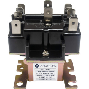 Appli Parts APSWR-340 90-340,24 VAC Coil, General Purpose Switching Relay,DPDT, for HVAC applications and other general electrical installations replaces APSR-340