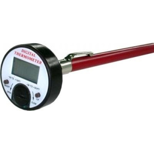 Appli Parts APTT-DPD2 Termometro Digital de Bolsillo -50 C a 300 C (-58 F a 572 F) con sonda de acero inoxidable de 5 pulg para multiples aplicaciones