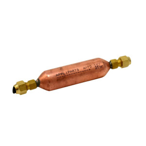 Appli Parts APFD-107 Filtro Secador de Cobre Roscable con conexion 1/4 x 1/4 pulg 25 gramos, para uso en sistema de refrigeracion y aire acondicionado