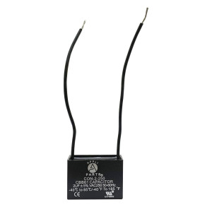 Condensador/ Capacitor Appli Parts 2 Mfd 250vac Rectangular 2 Cables
Ref. Con-2-250
Appli Parts Condensador Capacitor de ventilador 2 mfd (microfaradios) uf 250VAC con 2 cables compatible con cualquier marca de igual capacitancia 3.7cm Ancho 1.5cm Prof 2. Condensador/ Capacitor Appli Parts 2 Mfd 250vac Rectangular 2 Cables
Ref. Con-2-250
Appli Parts Condensador Capacitor de ventilador 2 mfd (microfaradios) uf 250VAC con 2 cables compatible con cualquier marca de igual capacitancia 3.7cm Ancho 1.5cm Prof 2.