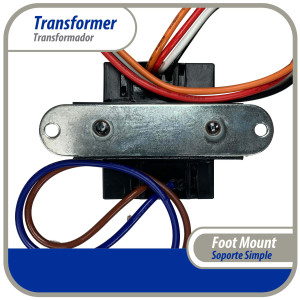 Appli Parts APTR-403 Transformador de 120/208/240 V a 24 V, 40 Va, 50/60 Hz, con Base Simple, Aislamiento Clase B, Transformador Clase 2, remplaza 40301F