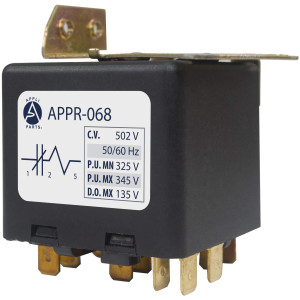 Appli Parts APPR-068 Relay Potencial 068, Voltaje de Bobina 502 V, Recogida Minima 325 V, Recogida Maxima 345 V, Caida Maxima 135 V, 50/60Hz Remplazo universal para refrigeracion y aire acondicionado