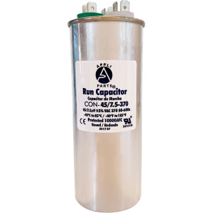 Appli Parts Condensador Capacitor de Marcha 45+7.5 Mfd uF (microfaradios) 370VAC CBB65 Universal Aire acondicionado y otras aplicaciones Redondo UL E476928 5cm Ancho 13.6cm Alto CON-45/7.5-370-R Appli Parts Condensador Capacitor de Marcha 45+7.5 Mfd uF (microfaradios) 370VAC CBB65 Universal Aire acondicionado y otras aplicaciones Redondo UL E476928 5cm Ancho 13.6cm Alto CON-45/7.5-370-R