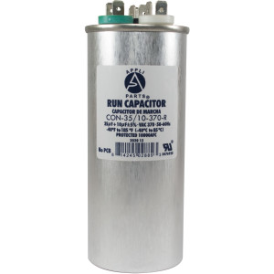 Appli Parts Condensador Capacitor de Marcha 35+10 Mfd uF (microfaradios) 370VAC CBB65 Universal Aire acondicionado y otras aplicaciones Redondo UL E476928 5cm Ancho 13.3cm Alto CON-35/10-370-R Appli Parts Condensador Capacitor de Marcha 35+10 Mfd uF (microfaradios) 370VAC CBB65 Universal Aire acondicionado y otras aplicaciones Redondo UL E476928 5cm Ancho 13.3cm Alto CON-35/10-370-R