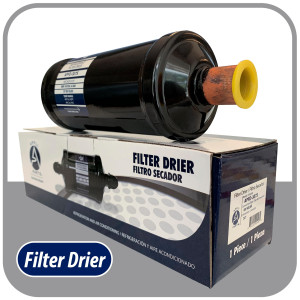 Appli Parts APFD-307S Filtro Secador 7/8 pulg para linea Liquido para Sistemas de Refrigeracion y aire acondicionado 307S ODF Soldable Universal Unidireccional 267mm Largo 100mm Ancho