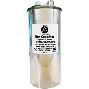 Appli Parts Condensador Capacitor de Marcha 55+7.5 Mfd uF (microfaradios) 370VAC CBB65 Universal Aire acondicionado y otras aplicaciones Redondo UL E476928 13.3cm Alto 5.7cm Ancho CON-55/7.5-370-R Appli Parts Condensador Capacitor de Marcha 55+7.5 Mfd uF (microfaradios) 370VAC CBB65 Universal Aire acondicionado y otras aplicaciones Redondo UL E476928 13.3cm Alto 5.7cm Ancho CON-55/7.5-370-R