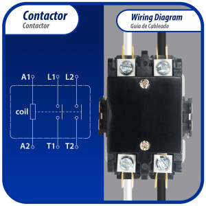 Appli Parts APAC-24024 Heavy Duty Contactor 2 Poles 40A 24V Coil Replacement for AC Compressors and Electrical Applications UL Certified E476929