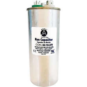 Appli Parts Condensador Capacitor de Marcha 55+10 Mfd uF (microfaradios) 370VAC CBB65 Universal Aire acondicionado y otras aplicaciones Redondo UL E476928 5.7cm Ancho 14cm Alto CON-55/10-370-R Appli Parts Condensador Capacitor de Marcha 55+10 Mfd uF (microfaradios) 370VAC CBB65 Universal Aire acondicionado y otras aplicaciones Redondo UL E476928 5.7cm Ancho 14cm Alto CON-55/10-370-R