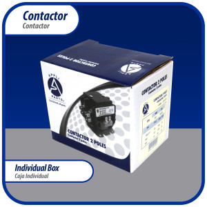 Appli Parts APAC-230120 Contactor 2 Polos 30A 120V Bobina Repuesto para Compresores de CA y Aplicaciones Electricas Certificacion UL E476929 de Trabajo Pesado