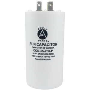 Appli Parts Condensador Capacitor de Marcha 55 Mfd uF (microfaradios) 250VAC CBB60 Cuerpo plastico para bombas de agua y otras aplicaciones Redondo UL E476928 10.8 cm Alto 5 cm Ancho CON-55-250-P Appli Parts Condensador Capacitor de Marcha 55 Mfd uF (microfaradios) 250VAC CBB60 Cuerpo plastico para bombas de agua y otras aplicaciones Redondo UL E476928 10.8 cm Alto 5 cm Ancho CON-55-250-P