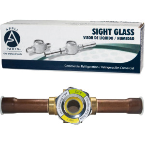Appli Parts APSG-12S Visor de Liquido 1/2 pulg Indicador de Humedad con conexiones Soldable con cuerpo extraible para Sistemas de Refrigeracion y Aire Acondicionado