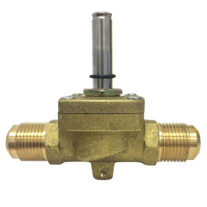 Appli Parts APSOV-14C Valvula Solenoide Cuerpo 1/4 pulg SAE, normalmente cerrada NC, Bobina no incluida, para refrigerante tipo CFC HCFC y HFC