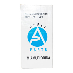 Appli Parts Condensador Capacitor de Marcha 75 Mfd uF (microfaradios) 370VAC CBB65 Universal Aire acondicionado y otras aplicaciones Ovalado UL E476928 cm Alto cm Ancho CON-75-370
