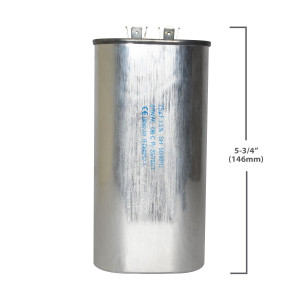 Appli Parts Condensador Capacitor de Marcha 75 Mfd uF (microfaradios) 370VAC CBB65 Universal Aire acondicionado y otras aplicaciones Ovalado UL E476928 cm Alto cm Ancho CON-75-370