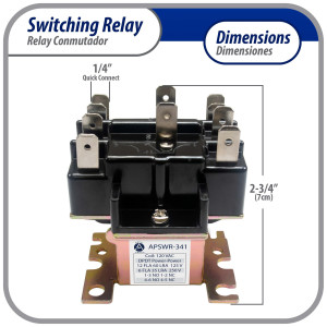 Appli Parts APSWR-341 90-341, 110 VAC, General Purpose Switching Relay, DPDT, for HVAC applications and other general electrical installations, Replaces APSR-341