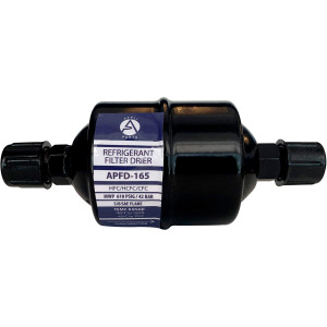 Appli Parts APFD-165 Filtro Secador 5/8 pulg para linea Liquido para Sistemas de Refrigeracion y aire acondicionado 165 SAE Rosca Universal Unidireccional 178mm Largo 76mm Ancho