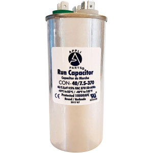 Appli Parts Condensador Capacitor de Marcha 40+7.5 Mfd uF (microfaradios) 370VAC CBB65 Universal Aire acondicionado y otras aplicaciones Redondo UL E476928 5cm Ancho 12cm Alto CON-40/7.55-370-R Appli Parts Condensador Capacitor de Marcha 40+7.5 Mfd uF (microfaradios) 370VAC CBB65 Universal Aire acondicionado y otras aplicaciones Redondo UL E476928 5cm Ancho 12cm Alto CON-40/7.55-370-R