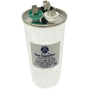 Appli Parts Condensador Capacitor de Marcha 50+10 Mfd uF (microfaradios) 370VAC CBB65 Universal Aire acondicionado y otras aplicaciones Redondo UL E476928 CON-50/10-370-R Appli Parts Condensador Capacitor de Marcha 50+10 Mfd uF (microfaradios) 370VAC CBB65 Universal Aire acondicionado y otras aplicaciones Redondo UL E476928 CON-50/10-370-R