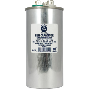 Appli Parts Condensador Capacitor de Marcha 70+10 Mfd uF (microfaradios) 370VAC o 450VAC CBB65 Universal Aire acondicionado y aplicaciones Redondo UL E476928 13.3cm Alto 5.7cm Ancho CON-70/10-450 Appli Parts Condensador Capacitor de Marcha 70+10 Mfd uF (microfaradios) 370VAC o 450VAC CBB65 Universal Aire acondicionado y aplicaciones Redondo UL E476928 13.3cm Alto 5.7cm Ancho CON-70/10-450