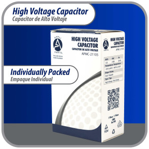 Appli Parts APMC-21105 1.05uf mfd (microfarads) High Voltage Microwave capacitor 2100V 50/60Hz CH85 21105 Universal Replacement for Multiple Brands NO PCB 