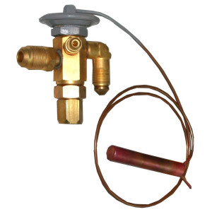 Appli Parts 2.5 Ton R-22 Valvula de Expansion 3/8 x 1/2 pulg SAE Ecualizacion Externa 1/4 pulg