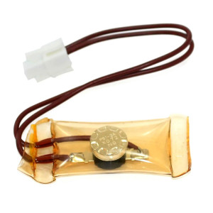 Appli Parts APBT-R3003P Bimetal Thermostat 2 Wire, Open 48 F and Close 28 F, 1 Plug, brown and brown colored wires, Reference BIM-3003 / Thermodisc