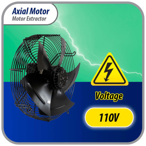 Appli Parts AXF-200-1 7-7/8 in Axial Fan Motor Guard Mounted Fan Blade 110 V, 1 Ph, 50-60 Hz, 40 W, 1600 rpm, Universal replacement for Cold Room Evaporators and Condensing Units, Work Temp -22 F to 140 F 