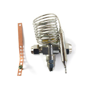 Appli Parts 1Ton R-12 Valvula de Expansion 3/8 x 1/2 pulg SAE Ecualizacion Interna