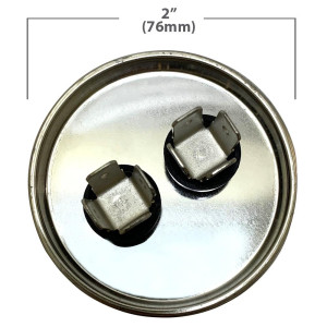Appli Parts Run Capacitor for ac 70 Mfd uF (microfarads) 370VAC CBB65 Round Universal fit for hvac and other applications in High in Wide CON-70-370-R

