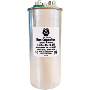 Appli Parts Condensador Capacitor de Marcha 45+10 Mfd uF (microfaradios) 370VAC CBB65 Universal Aire acondicionado y otras aplicaciones Redondo UL E476928 5.4cm Ancho 13.6cm Alto CON-45/10-370-R Appli Parts Condensador Capacitor de Marcha 45+10 Mfd uF (microfaradios) 370VAC CBB65 Universal Aire acondicionado y otras aplicaciones Redondo UL E476928 5.4cm Ancho 13.6cm Alto CON-45/10-370-R