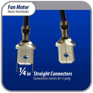 Appli Parts APFM-329 20 W Motor Ventilador, 110 V, 50/60 Hz, 0.48 A, 3000 rpm, rotacion CW remplazo Universal para Evaporadores, no incluye aspa