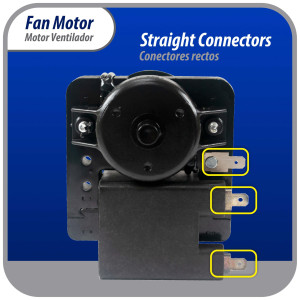Appli Parts APFM-1638 Motor Ventilador para evaporadores de refrigeradoras 110 V, 60 Hz, 0.12 A, 7.5 W, 2500 rpm, CCW Giro contrario a las agujas del reloj, eje 4.3 cm Sirve 200D2940P005, 200D2940P011, P009, WR01F01638 