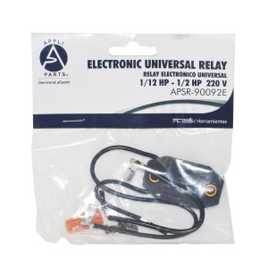 Relay Electronico Universal desde 1/12hp hasta 1/2hp 220V Appli Parts modelo APSR-90092E rele de estado solido. Para proteccion de motores y compresores