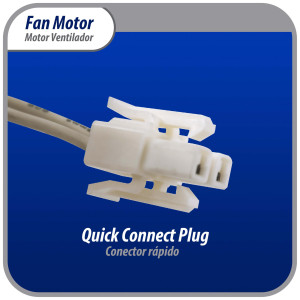 Appli Parts APFM-500 8 W Motor Ventilador, 110 V, 50/60 Hz, 0.16 A, 2800 rpm, rotacion CCW remplazo Universal para Evaporadores LG, Samsung, J500-00024K y otros