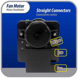 Appli Parts APFM-2268 Motor Ventilador para evaporadores de refrigeradoras 110 V, 60 Hz, 0.12 A, 7.5 W, 2500 rpm, CCW Giro contrario a las agujas del reloj, eje 2.8cm Sirve 200D2940P001C, 200D2940P002, P009, WR01F02268 