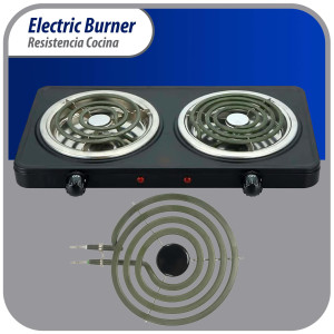 Appli Parts MP15YA Resistencia Cocina Estufa 4 Vueltas, 6 in, 1500 W, 240 V Compatible con General Electric Whirlpool 660532, WP660532, WB30T10073, SU205, 660532, TS4W6215, 404080, 5303310283